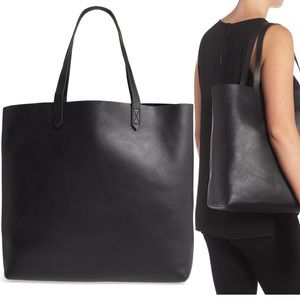 Madewell large leather tote bag